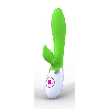 Rabbit Odeco, зеленый - Вибратор со стимуляцией клитора и точки G - купить в секс шопе