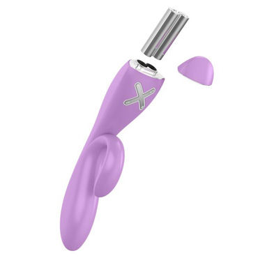 Ovo K1, розовый - Вибратор с клиторальным стимулятором - купить в секс шопе