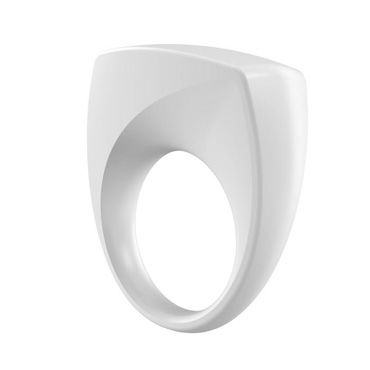 Ovo B6 Эрекционное кольцо, белое - С виброэлементом - купить в секс шопе