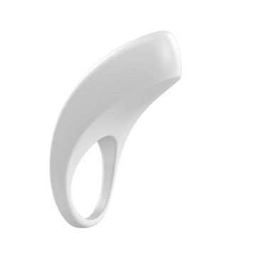 Ovo B7 Эрекционное кольцо, белое - С виброэлементом, стимулирующее клитор - купить в секс шопе