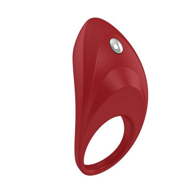 Ovo B7 Эрекционное кольцо, красное, С виброэлементом, стимулирующее клитор