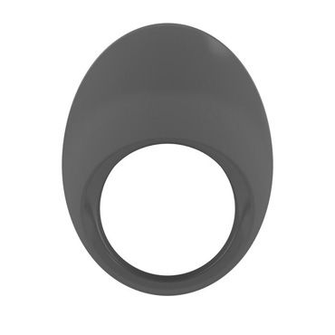 Ovo B11 Эрекционное кольцо, серое - С виброэлементом, стимулирующее клитор - купить в секс шопе