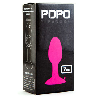 ToyFa Popo Pleasure Анальная втулка, 7см, Со стальным шариком внутри