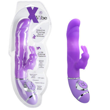 NMC X Vibe Вибратор с клиторальным отростком, фиолетовый, С функцией ротации
