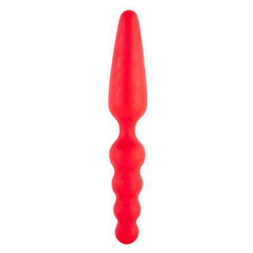 ToyFa Black&Red Sens Ass 18 см, красный, Двусторонний анальный стимулятор