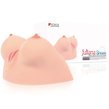 Kokos Juliana Breast, Мастурбатор с вибрацией и ротацией, грудь с вагиной