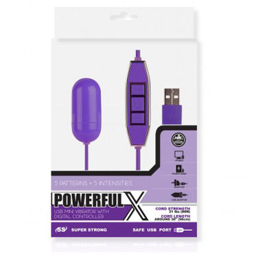 NMC Powerful X USB Mini Vibrator, фиолетовое - фото, отзывы