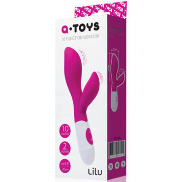 Toyfa A-toys Lilu, розовый, Вибратор с клиторальным стимулятором