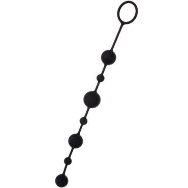 ToyFa A-toys Anal Beads 35,9 см, черная, Анальная цепочка с шариками