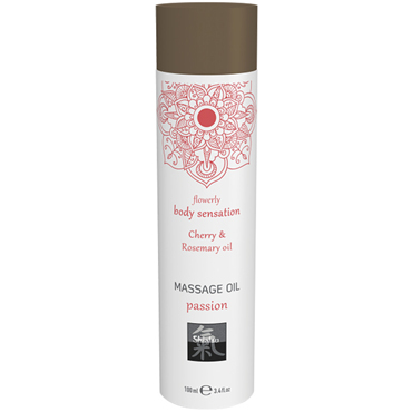 Shiatsu Massage Oil Cherry & Rosemary oil, 100 мл, Массажное масло, Вишня и масло Розмарина