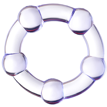 Toyfa A-Toys Эрекционное кольцо, прозрачное, Со стимулирующими шариками