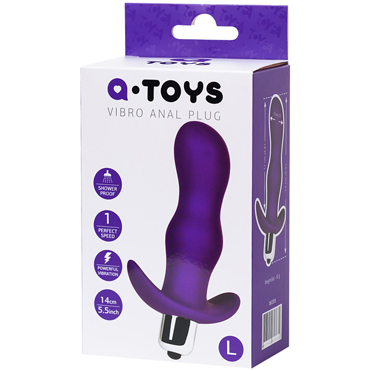 Новинка раздела Секс игрушки - Toyfa A-Toys Vibro Anal Plug L, фиолетовая
