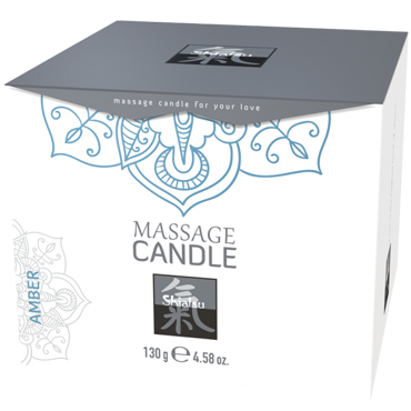 Shiatsu Massage Candle Amber, 130 гр, Массажная свечка с ароматом Амбра