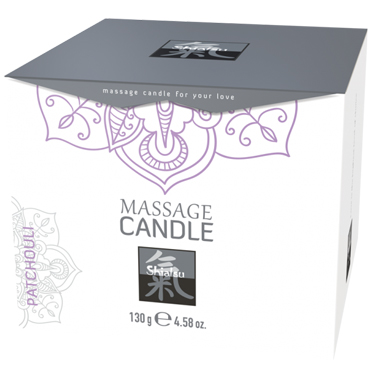 Shiatsu Massage Candle Patchouli, 130 гр, Массажная свечка с ароматом Пачули