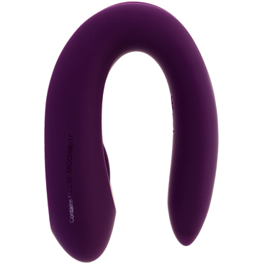 Satisfyer Partner Double Joy, фиолетовый - Многофункциональный вибратор для пар с управлением со смартфона - купить в секс шопе