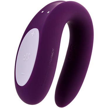 Satisfyer Partner Double Joy, фиолетовый, Многофункциональный вибратор для пар с управлением со смартфона