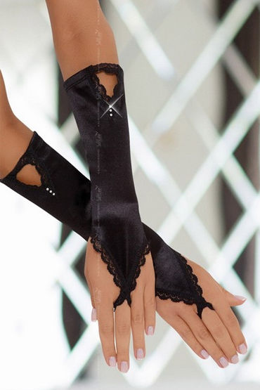 Soft Line перчатки, черные, Изысканный аксессуар
