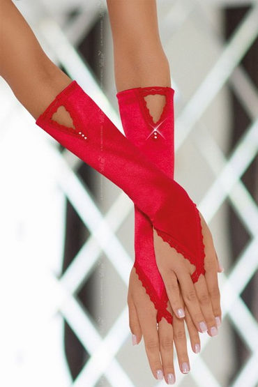Soft Line перчатки, красные, Изысканный аксессуар