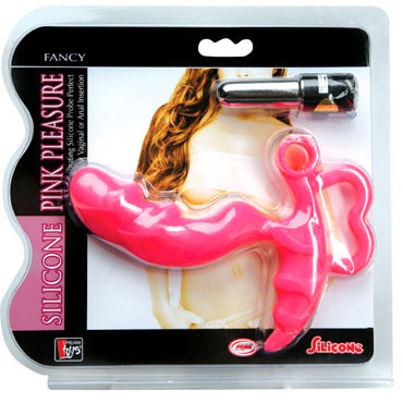 Dream toys Pink Pleasure, розовая, Многофункциональный стимулятор с ручкой
