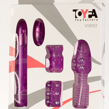 Toyfa набор, Вибратор с насадками