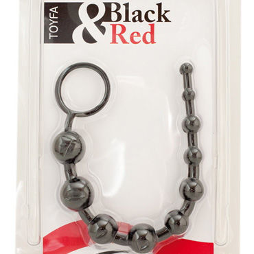 Toyfa Black&Red анальная цепочка, черная - фото, отзывы