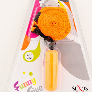 Sexus Funny Five вибратор оранжевый - фото, отзывы