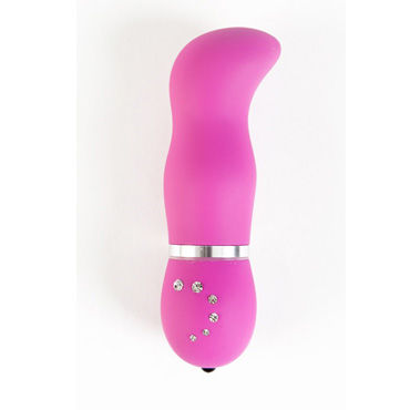Sexus вибратор 14 см, фиолетовый, С украшением, водонепроницаемый