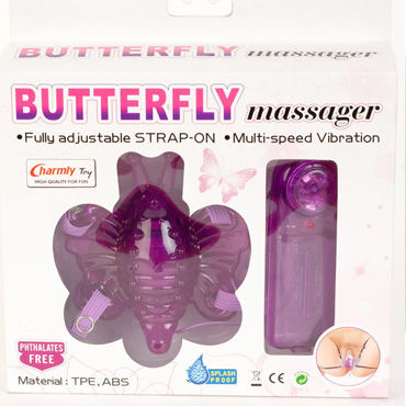 Toyfa Butterfly massage, вибробабочка, фиолетовая - фото, отзывы