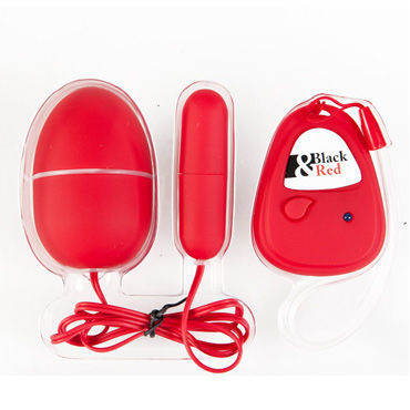 Toyfa вибронабор, красный, Вытянутой и яйцевидной формы, с пультом ДУ