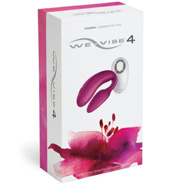 We-Vibe 4, розовый - Вибромассажер для пар №1 - купить в секс шопе