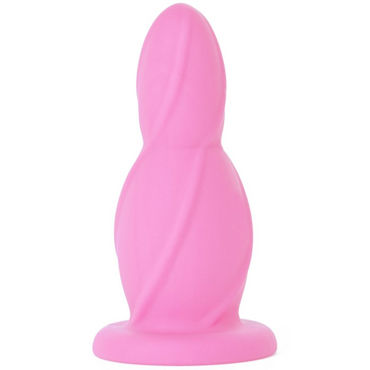 Shots Toys Medium Buttplug, розовый, Анальная втулка на присоске, 16,3 см
