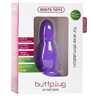Shots Toys Small Buttplug, фиолетовый - фото, отзывы