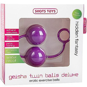 Shots Toys Geisha Twin Balls Deluxe, фиолетовый - фото, отзывы