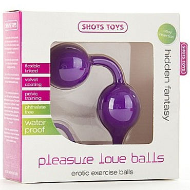Shots Toys Pleasure Love Balls, фиолетовый - фото, отзывы