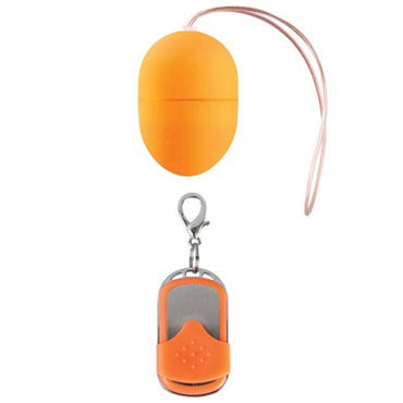 Shots Toys Vibrating Egg Small, оранжевый, Виброяйцо с беспроводным управлением