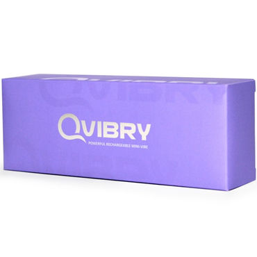 Qvibry вибратор, фиолетовый - Бесшумный компактный вибратор для стимуляции клитора - купить в секс шопе
