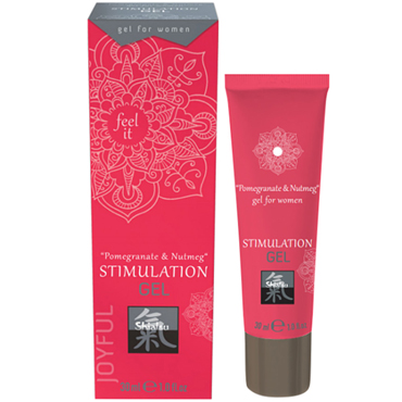 Shiatsu Stimulation Gel for women Pomegranate & Nutmeg, 30 мл, Женский интимный гель для повышения желания и усиления ощущений, Гранат и Мускатный орех