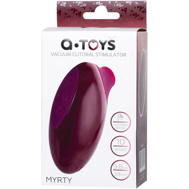 Toyfa A-Toys Myrty, бордовый - подробные фото в секс шопе Condom-Shop