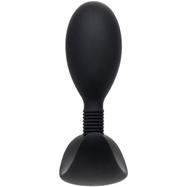 Toyfa A-Toys Tord S, черная - Анальная втулка с подвижным шариком внутри - купить в секс шопе