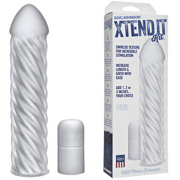 Doc Johnson Xtend It Kit Swirl, Увеличивающая насадка на пенис