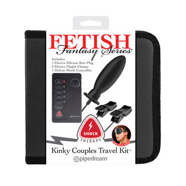 Pipedream Fetish Fantasy Shock Therapy Kinky Couples Travel Kit, Набор для электростимуляции