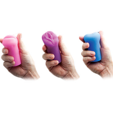 Topco CyberSkin Stroker Triplets, разноцветный, Набор мастурбаторов, ротик, вагина и анус