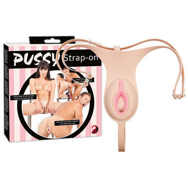 Orion Pussy Strap-On, телесные, Трусы со встроенной вагиной мастурбатором