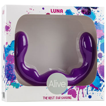 Alive Luna, фиолетовый, Гибкий безременной страпон