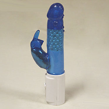 Gopaldas Vibrator синий, Вибратор с клиторальным стимулятором