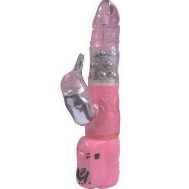 Sextoy Lure Cock, розовый, С дельфинчиком для стимуляции клитора