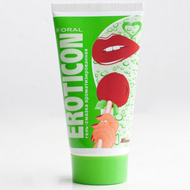 Eroticon Гель-смазка, 50 мл, С ароматом и вкусом яблока