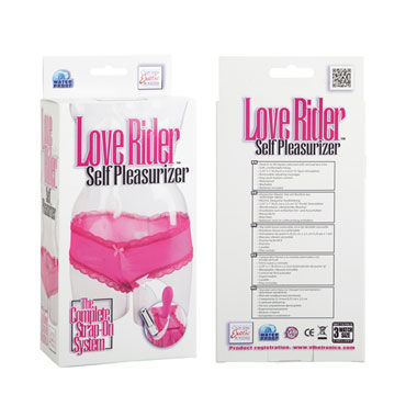 California Exotic Love Rider Self Pleasurizer, розовые - Вибротрусики с заниженой талией - купить в секс шопе