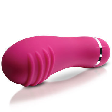 Pipedream Le Reve Ribbed, темно-розовый - Минивибратор с шелковистой поверхностью - купить в секс шопе