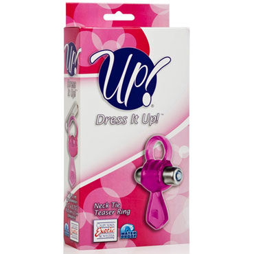 California Exotic Up Dress It Up, розовое - Эрекционное виброкольцо со стимулятором клитора - купить в секс шопе
